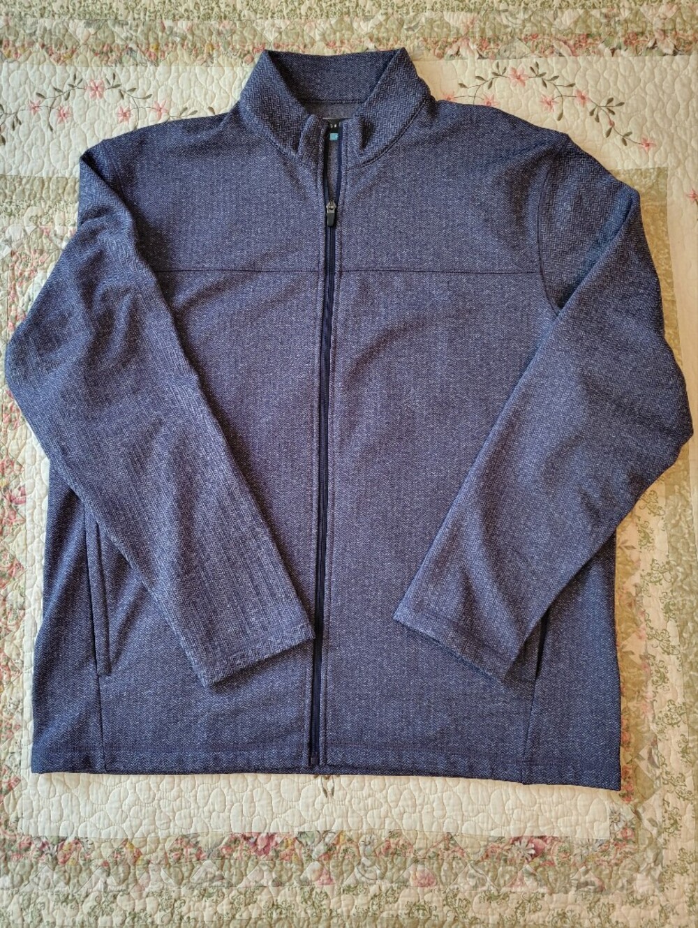Perry Ellis/PGA Tour Navy  Zip-Front Lightweight Jacket